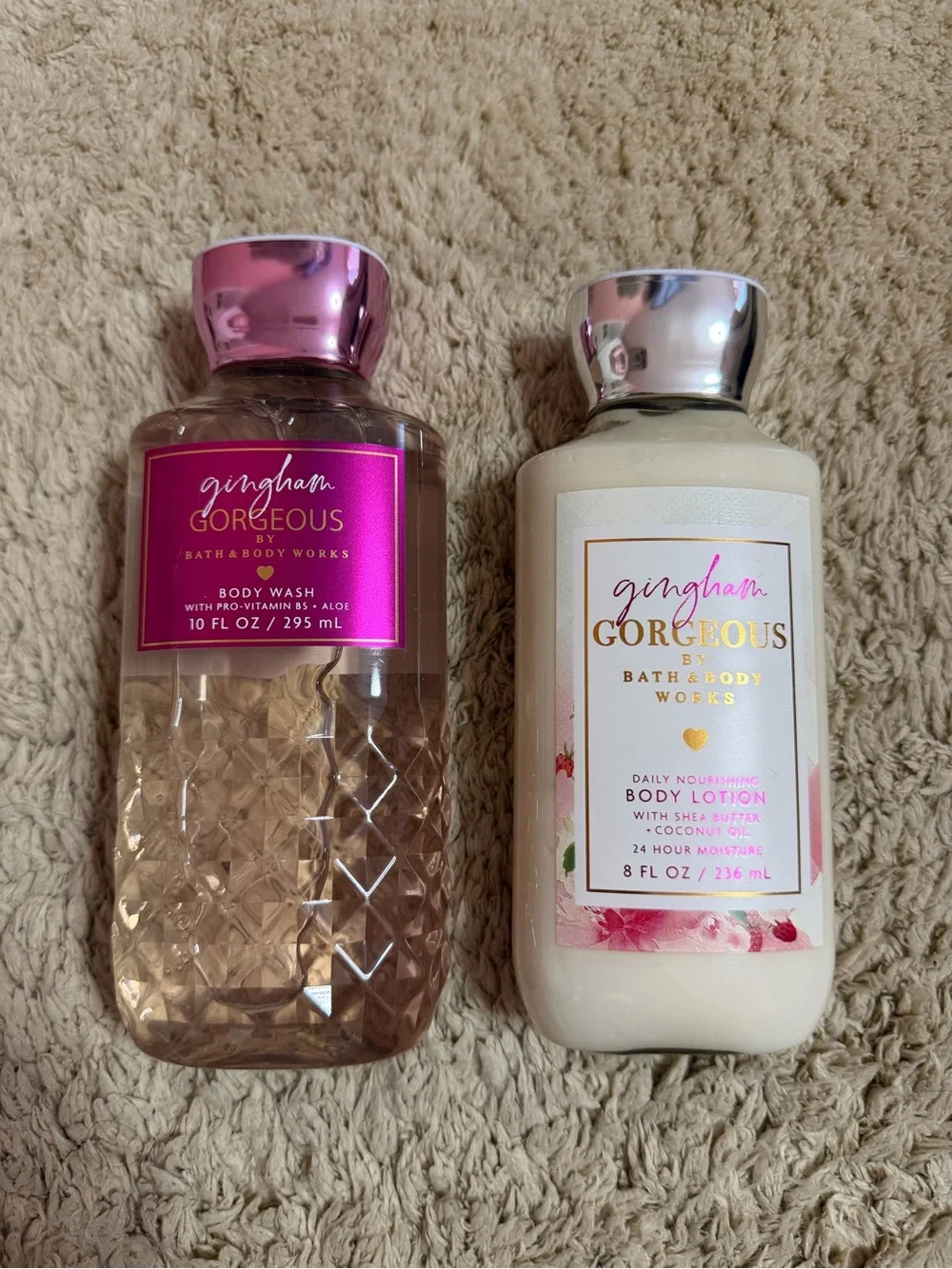 Bath & Body Works Gingham Gorgeous Body Wash & Lotion Set